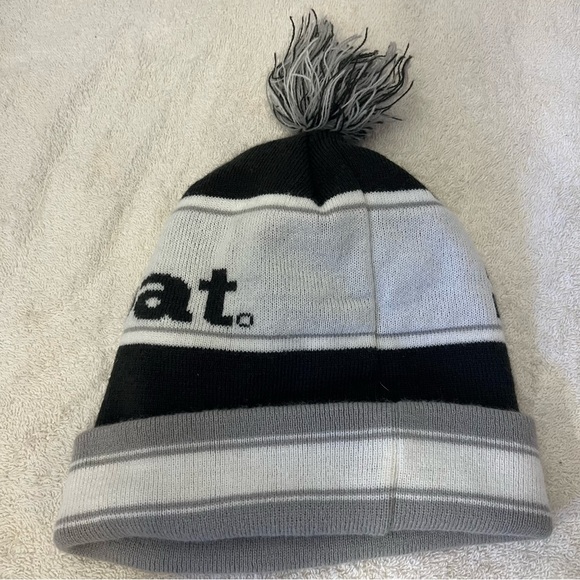 Steamboat Black and Gray Knit Ski Beanie - Picture 3 of 10